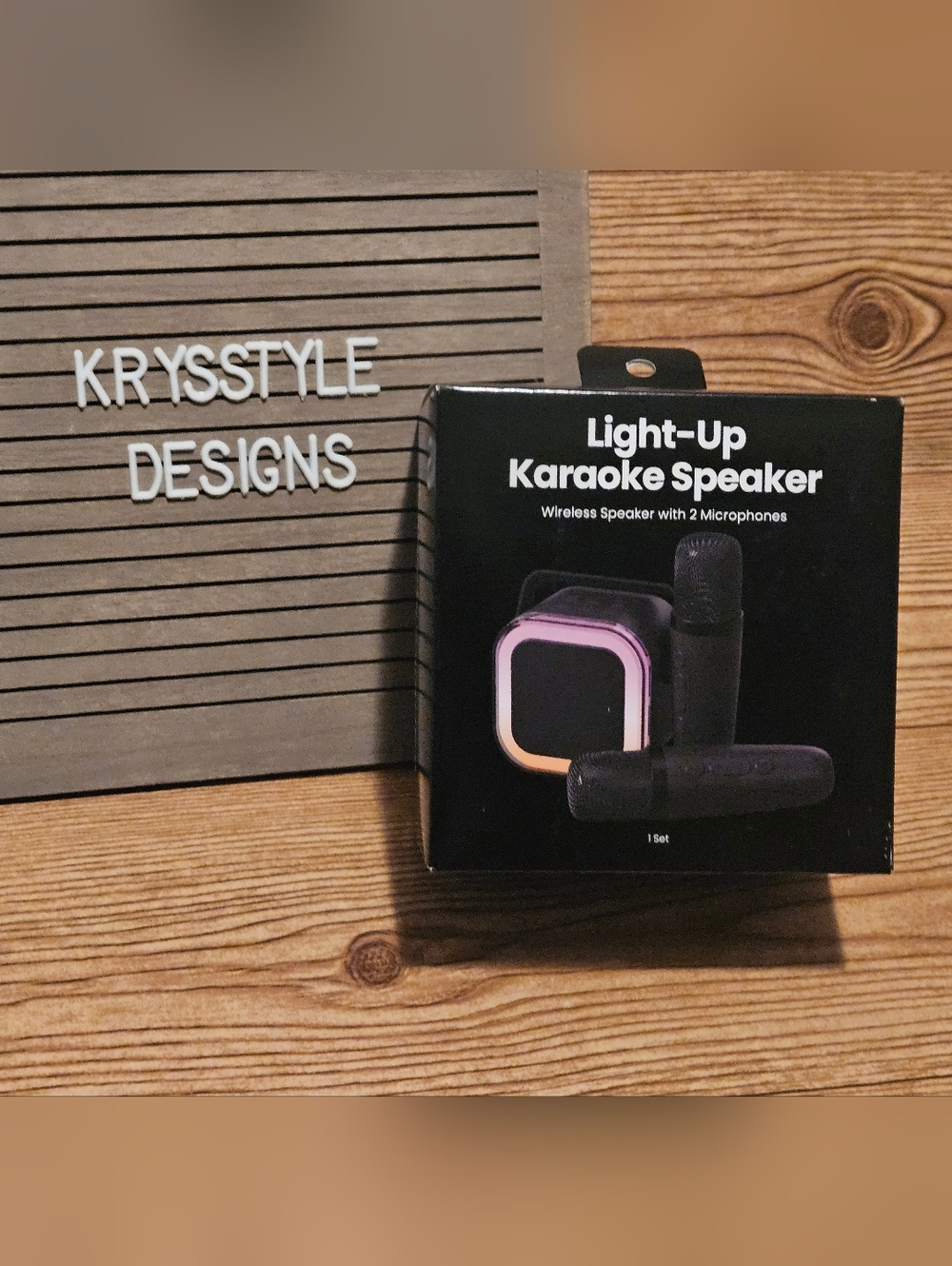 Mini Karaoke Speaker with Wireless Microphones